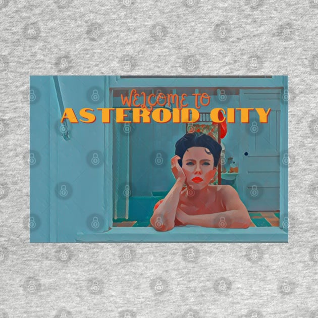 Asteroid City Postcard Midge Campbell by Chelsea Seashell